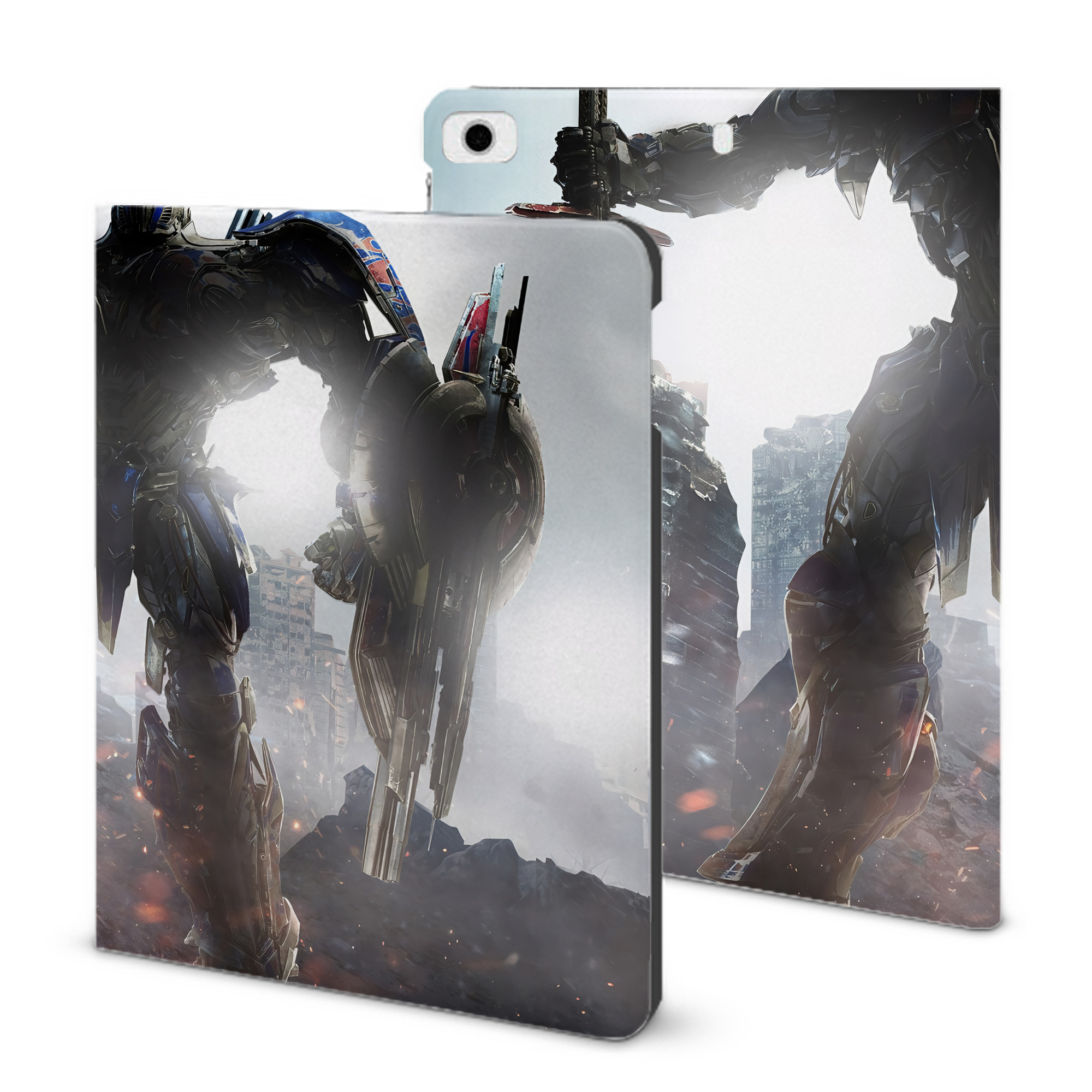 （画像用） Transformers トランスフォーマー IPad ケース ブック型 PUレザー TPU 耐衝撃 軽量 薄型 ペン収納なし 全面保護 IPad 各モデル対応